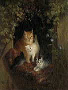 Cat with Kittens Henriette Ronner